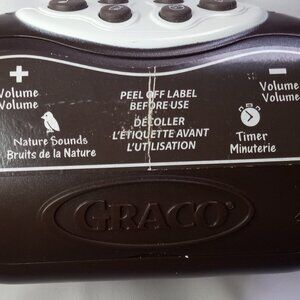 Graco Pack N Play Crib Soother Nature Sound Lights Music Working W/Batteries